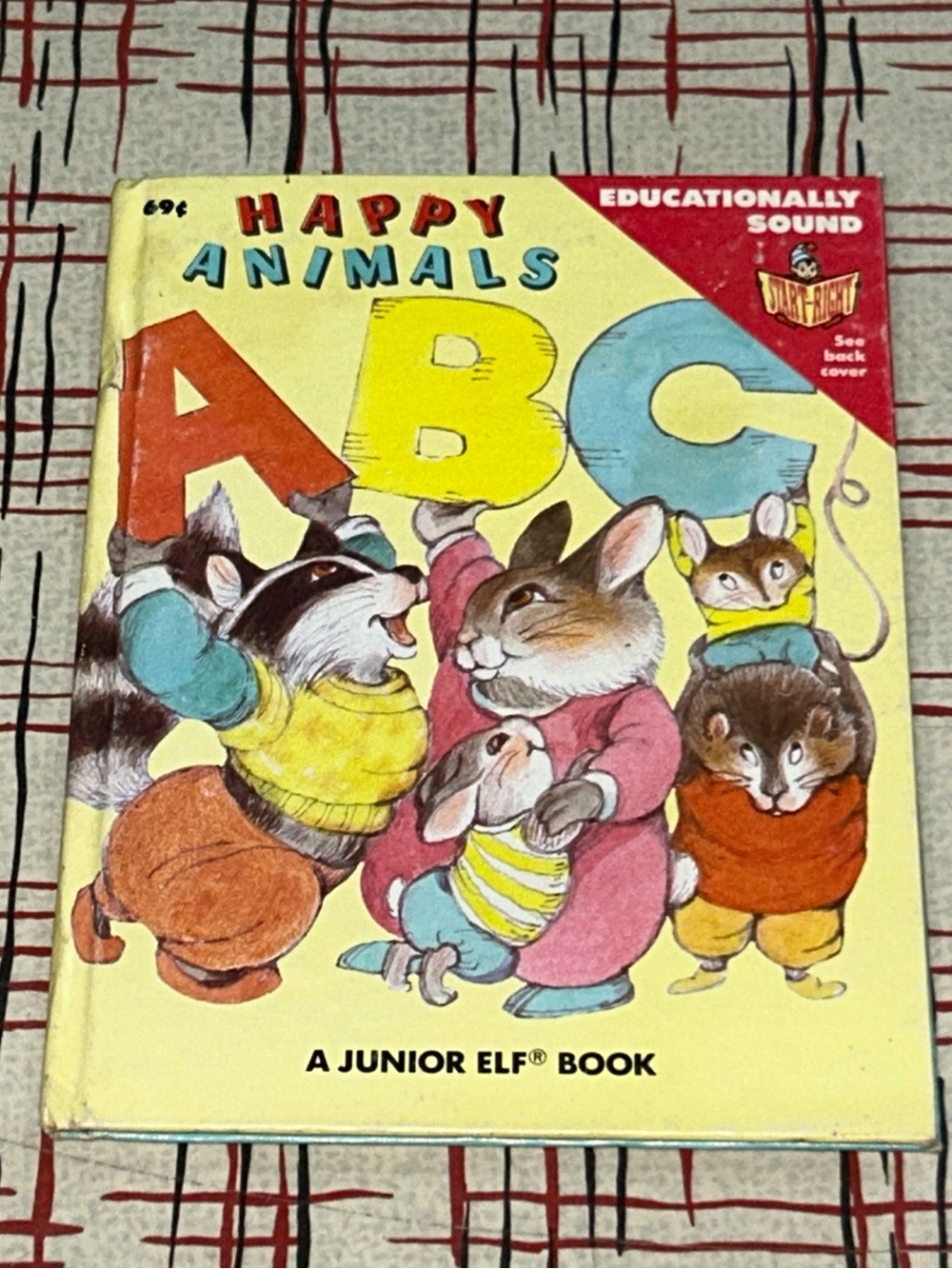 Happy Animals ABC By Helen Wing, A Junior Elf Book, 1988, Hardcover